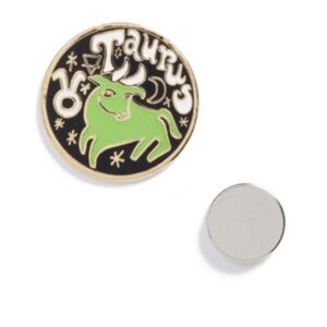 Yellow Owl Workshop Taurus Zodiac Magnetic Lapel Pin